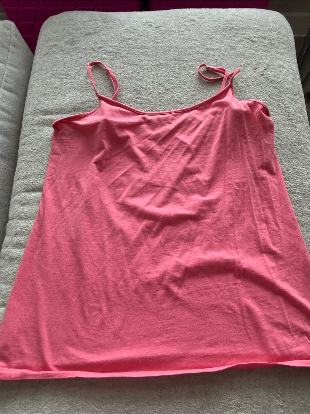 LOFT Coral Pink Spaghetti Strap Camisole